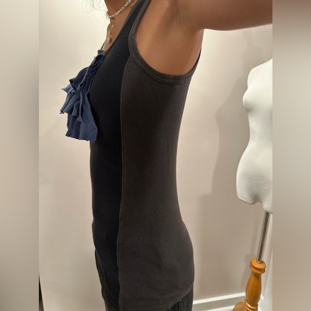 Marc Jacobs ruffle bib tank